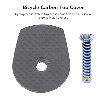 Amazon | カーボン自転車ステムトップキャップ - サイクリング